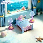 微景观可爱海洋风仿真大床沙发家具小摆件 娃屋造景diy装饰品配件 - Image 4