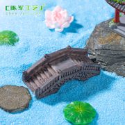 Creative Miniature Customizable Decorative Ornament Stone Board Bridge Retro Wood Series Garden Landscape DIY Accessories - Image 4