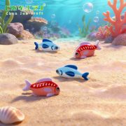 Customizable Decorative Resin Ornament Cartoon Red Sea Bass Doll Aquarium Decoration DIY Accessory Desktop Miniature Figurine - Image 2