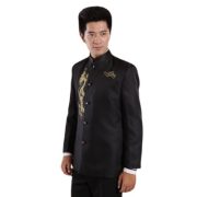 New Adult Stage Performance Costume Qinghua Porcelain Large Chorus Youth May Fourth Sun Zhongshan Suit Embroidered Chinese Style Chorus Group - Image 3