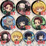 Demon Slayer Custom Metal Medal Badge Anime Surrounding Chest Chapter Emblem Iron Butterfly Ten Shincha Manganese