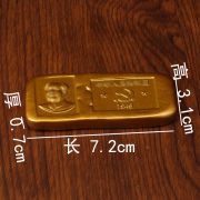 Antique Style Thick Gold Coin Simulation Gold Bar Ingot Gilded Commemorative Custom Metal Medal Badge Craftwork - Image 4