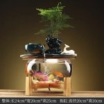 Mini Desktop Fish Tank Zen Chinese Style Circular Flowing Water Fountain Wealth Attracting Glass Home Company Creative Gift Decoration