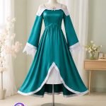 儿童Rosalina服装 银河公主露肩长裙 超级马里奥 罗莎塔cos连衣裙