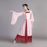 Elegant Chinese Style Dance Performance Costume Women's Flowing Fairy Gown Wide Leg Pants Set Adult Stage Performance Outfit - Image 2