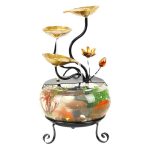 Minimalist Creative Desktop Glass Fish Tank Flowing Water Fountain Ornament Perfect for Business Opening Gifts