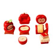 Creative Customizable Apple Series Resin Decorative Ornaments for Office Dollhouse Car Miniature Figurines - Image 5