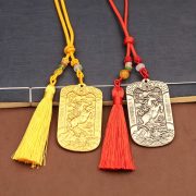 New Chinese Style Metal Car Hanging Decoration Horse Year Success Lucky Charm Fringed Bag Pendant Accessory Customized Badge - Image 2