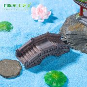 Creative Miniature Customizable Decorative Ornament Stone Board Bridge Retro Wood Series Garden Landscape DIY Accessories - Image 4