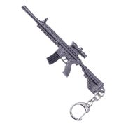 Creative Custom Metal Keychain 12cm Weapon Model from 'Eating Chicken' Game Classic Gift for Gaming Lovers