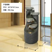 Spring Good Craft Resin Courtyard Decorations Creative Flowing Water Fountain Ornaments Wholesale Home Garden Decor - Image 4