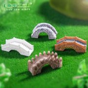Creative Miniature Customizable Decorative Ornament Stone Board Bridge Retro Wood Series Garden Landscape DIY Accessories - Image 3