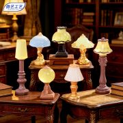 European Style Retro Miniature Resin Table Lamp Decorative Ornaments Customizable Microscopic Landscape Design Accessories - Image 2