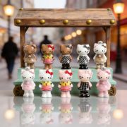 Customizable Decorative Resin Cartoon KT Cat Keychain Bag Pendant 3D Resin Craft Small Tabletop Car Decoration Ornaments - Image 4