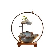 Creative Ceramic Flowing Water Fountain Home Living Room Humidifier Wealth Attracting Ornament Wholesale Gift Opening Moving - Image 5