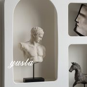 European Style Retro David Venus Semi-figurine Sculpture Customizable Decorative Ornaments for Console Table Display - Image 2