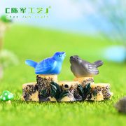 苔藓微景观生态瓶装摆件 仿真4色小鸟  DIY组装摆件树脂工艺摆件 - Image 3