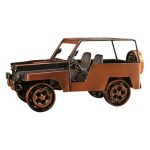 Custom Metal Art Jeeps Vintage Car Decorations Luxury Home Entrance TV Cabinet Wine Cabinet Iron Art Metal Crafts