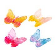 Customizable Decorative Ornaments Resin Craft DIY Butterfly Landscape Design Tabletop Decoration Miniature Faux Lip Gradient Color - Image 5