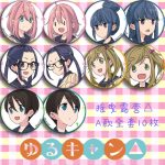 Anime Yatter Camping Custom Metal Medal Badge Stock Available Anime Fan Accessories Bell Buckle Hoshizora Ren Pendant Painting