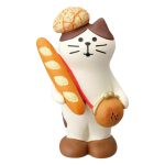 Customizable Decorative Resin Craftwork Japanese Cat Bread Figure Trendy Toy for Coffee Shop Decoration DIY Display Ornament