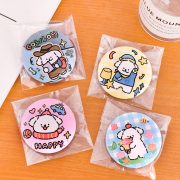 Custom Metal Medal Badge Cute Cartoon Dog Pin Student Gift Lovely Book Bag Accessory Small Present Barrette - Image 4