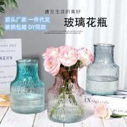 Retro Glass Vase Wholesale Decorative Ornament Customizable Nordic Style For Fresh Flowers And Wealth Bamboo Hydroponics - Image 2