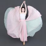 Classical Dance Skirt Adult Stage Performance Costume Lyocell Material Double-Sided Wear Chinese Modern Dance Outfit