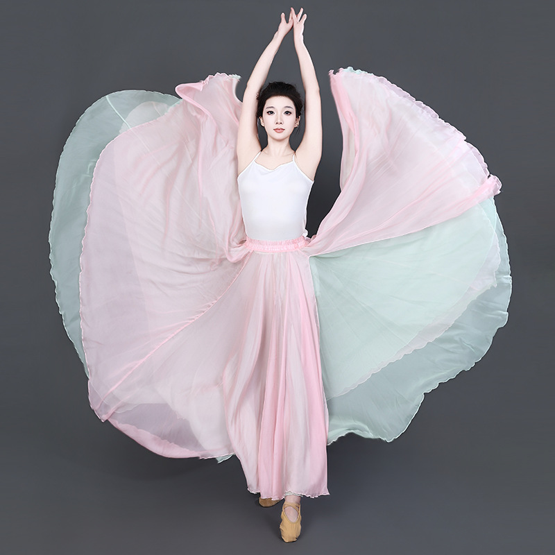 O1CN01HB7hHR1dl0GhpzsfX_4044583775-0-cib.jpg Classical Dance Skirt Adult Stage Performance Costume Lyocell Material Double-Sided Wear Chinese Modern Dance Outfit - Image 1