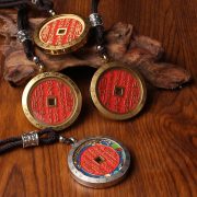 Custom Metal Medal Pendant Necklace for Men and Women Bronze Colorful Enamel Design Dragon and Tiger Cultural Creatives - Image 2