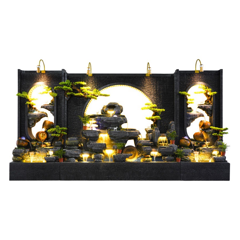 O1CN01HfsPkA1Bs2wDwrFRq_0-0-cib.jpg Large Water Curtain Mountain Landscape Resin Fountain Ornament for Courtyard Business Opening Wealth Attracting Decor Gift - Image 1