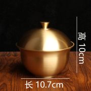 黄铜光面茶杯烟灰缸办公室茶桌创意烟灰缸金属工艺品送礼高端礼品 - Image 4