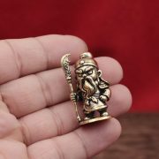 Pure Brass Q Version Guan Gong Cartoon Figurine Retro Desktop Tea Pet Handmade Metal Craft Decoration - Image 3