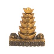 Retro Wealth Attraction Treasure Tower Desktop Ornaments Lucky Coin Rotation Piece Entrance Cashier Desk Decoration Metal Craft - Image 5