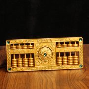 Green Gem Abacus Lucky Turn Around Office Decorations Custom Metal Medal Badge Gold Weight Opening Gifts - Image 2