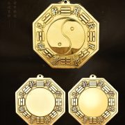 Custom Metal Medal Badge Yellow Bronze Eight Trigrams Mirror Relief Concave Convex Tai Yang Yang Fish Decorative Hanging Ornament - Image 4