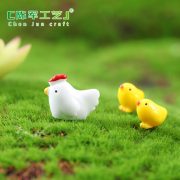 Customizable Decorative Ornaments Miniature Landscape Decoration ZAKKA Goods Resin Craft Chicken Family Scene Accessories