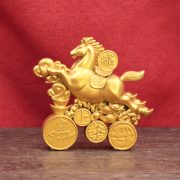 Original 2026 Year Of Horse Fortune Rotatable Metal Sculpture Customizable Wealth Bringing New Year Zodiac Ornament Souvenir - Image 3