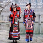 Adult Stage Performance Costume National Minority Clothing For Men And Women Miao Yao Dong Tujia Yi Zhuang Dance Suit