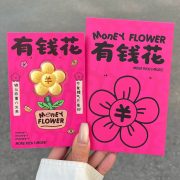 水贝同款含金999有钱花有桃花含金套装小红书爆款含金有钱花饰品 - Image 3