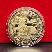 新年开运生肖羊实心纪念币立体浮雕纪念章伴手礼羊年金属礼品会销 - Image 4