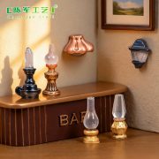 Creative Retro Glowing Miniature Resin Ornaments Customizable Decorative Dollhouse Landscape DIY Accessories Night Light Lamp - Image 2