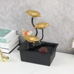 Desktop Waterwheel Flowing Water Fountain Ornament for Living Room Home Office Decorations Craft Gifts Export