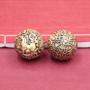 Custom Metal Medal Badge Fitness Ball Wealth And Success Symbol Hand Toy Cloud And Horse Design Brass Craftwork - Image 4