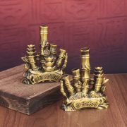 Retro Bamboo Decorative Figurine for Office Desktop Custom Metal Medal Badge Gift for Leadership Promotion - Image 2