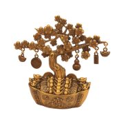 Direct Sale Wealth Tree Relief Baoyuan Pot Home Living Room Entrance Wealth Attraction Feng Shui Ornament Metal Craft - Image 5