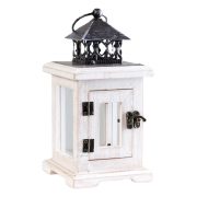 American Vintage Wooden Craftsmanship Candlestick Glass Aromatherapy Holder Rustic Decorative Ornament Solid Wood Antique Style