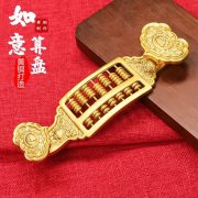Bronze Abacus Custom Metal Medal Badge Moveable Beads Wealth Attracting Opening Ceremony Office Decorations Gifts