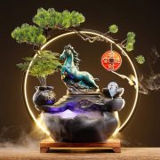 Creative Wealth Cat Flowing Water Fountain Ornament for Living Room Office Decor Desktop Circular Water New Chinese Style Gift Opening - Image 3