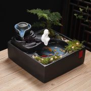 Creative Home Decoration Flowing Water Fountain Ornament Living Room Decorative Humidifier Business Opening Gift - Image 2